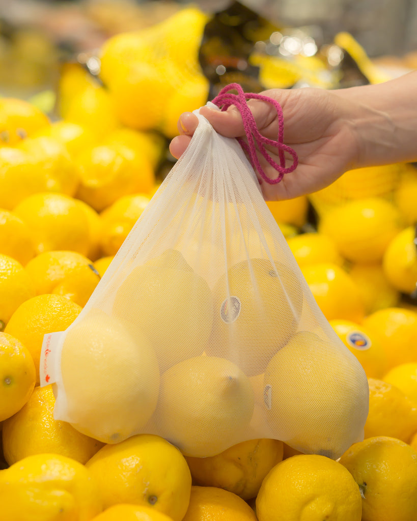 Mesh fruit shop bags