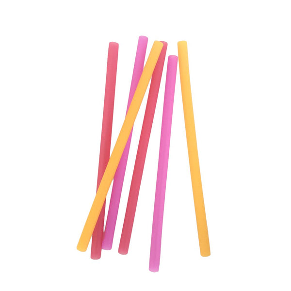 Gosili Reusable Silicone Straws - 6 Pack