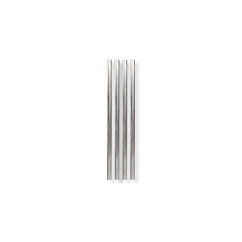 Silver Metal Straws (set of 4) *clearance*