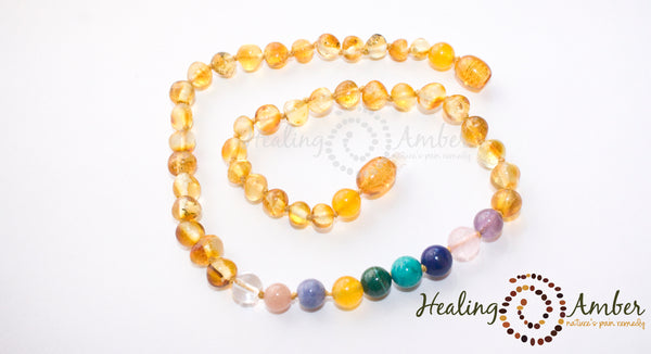 Gold Amber & Gemstone Medley
