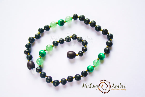 Raw Molasses & Green Aventurine & Malachite