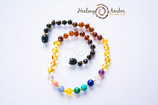 Rainbow Amber & Gemstone Medley