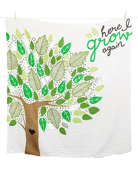 Lulujo Baby's First Year Blanket & Card Set